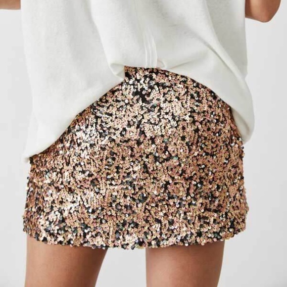 ✅Free People Annalise Sequin Mini Skirt - Picture 5 of 5